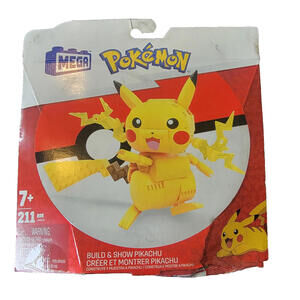 NEW MATTEL TOYS MEGA CONSTRUX POKÉMON PIKACHU 211 PIECE SET COLLECTIBLE